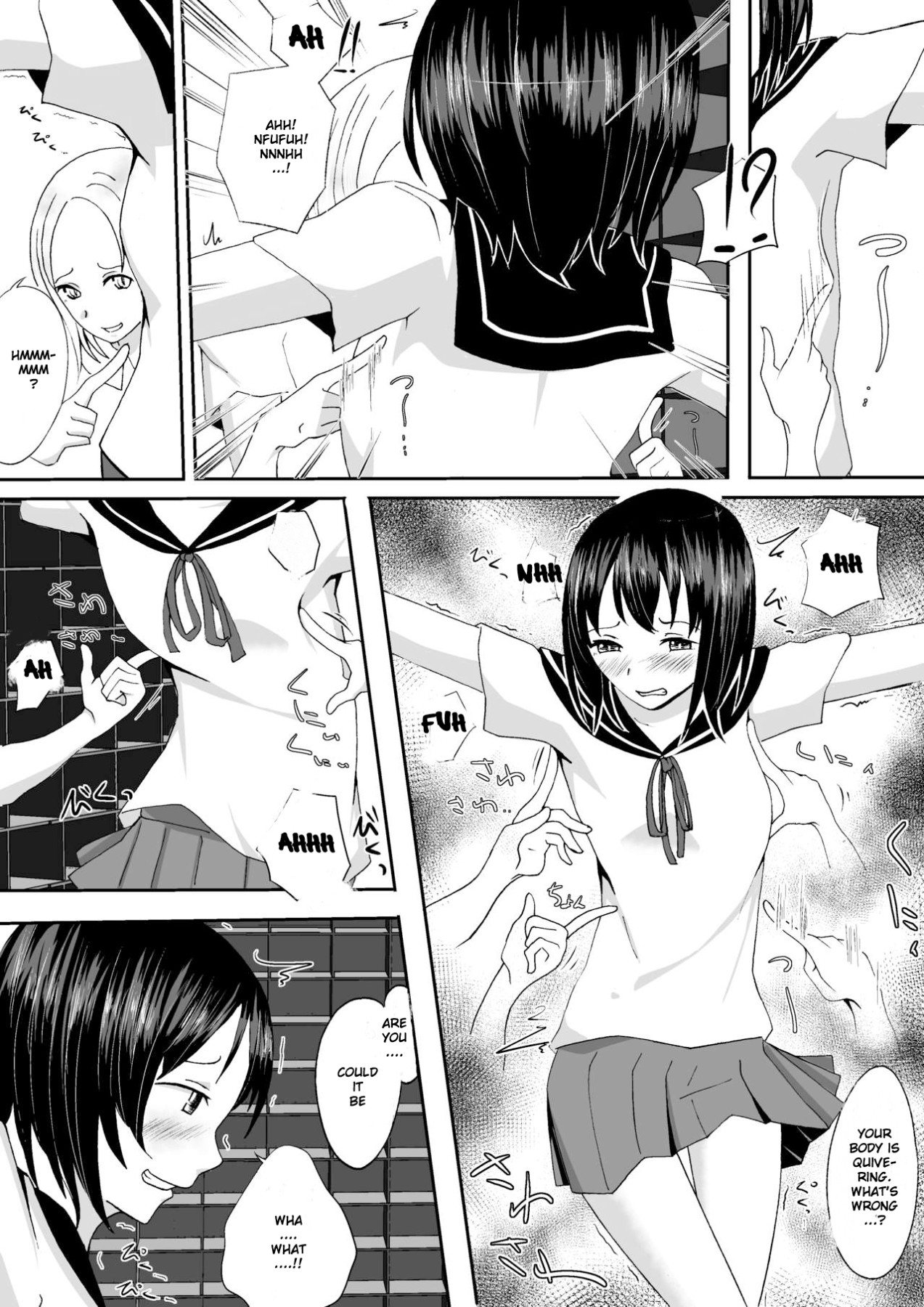 hentai manga The Swimsuit Girl's Ticklish Weapons